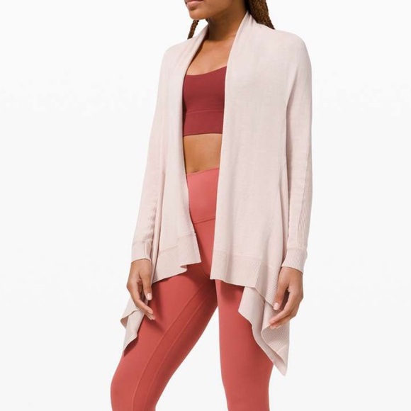 lululemon athletica Sweaters - Women's Pink Drape Cardigan
